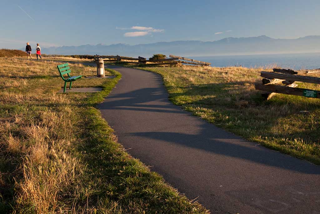 The smooth Dallas Road is the perfect Place to catch a sunset. Photo: Tourism Victoria