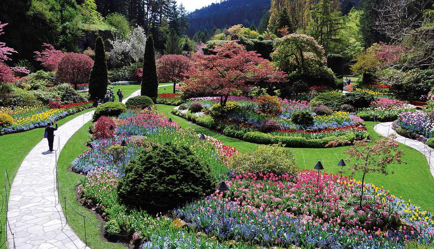 Seattle to Victoria BC Butchart Gardens & Hotel Package