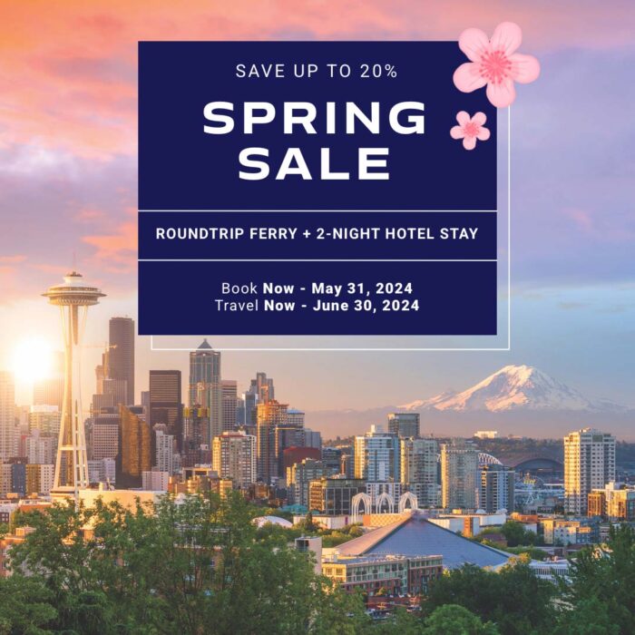 Spring Sale! Victoria to Seattle 2-Night Getaway